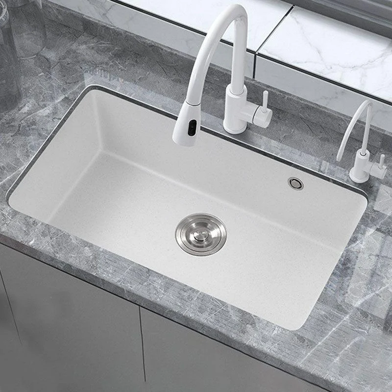 Modern Kitchen Sink Quartz with Accessories and Tap Drop-In Workstation Sink -Bathlova