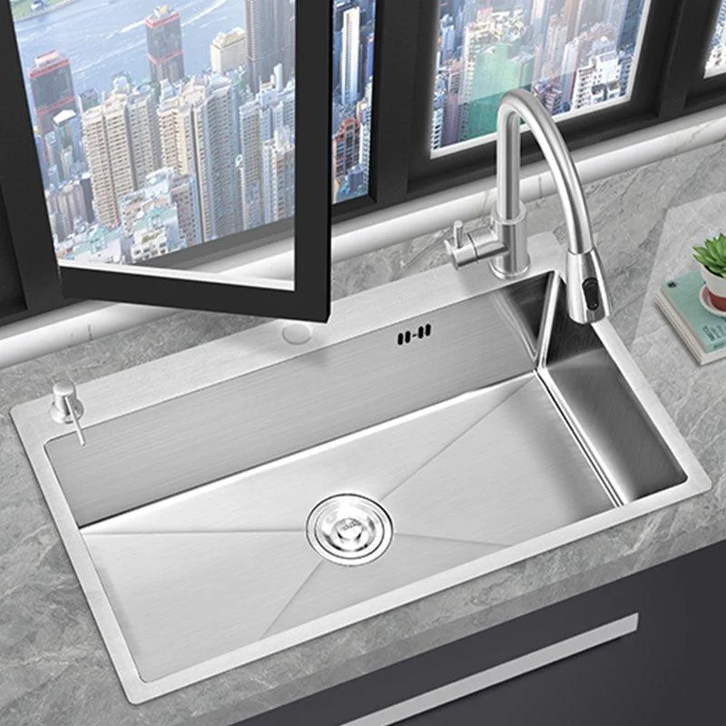 Modern Kitchen Sink Rectangular Water Purification Kitchen Sink -Bathlova