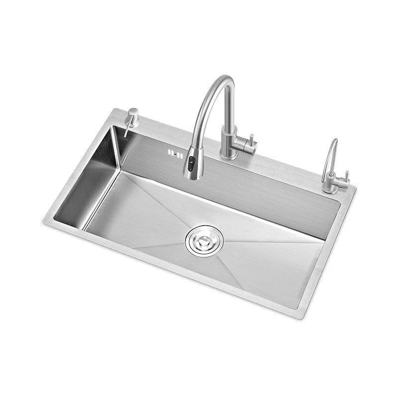 Modern Kitchen Sink Rectangular Water Purification Kitchen Sink -Bathlova