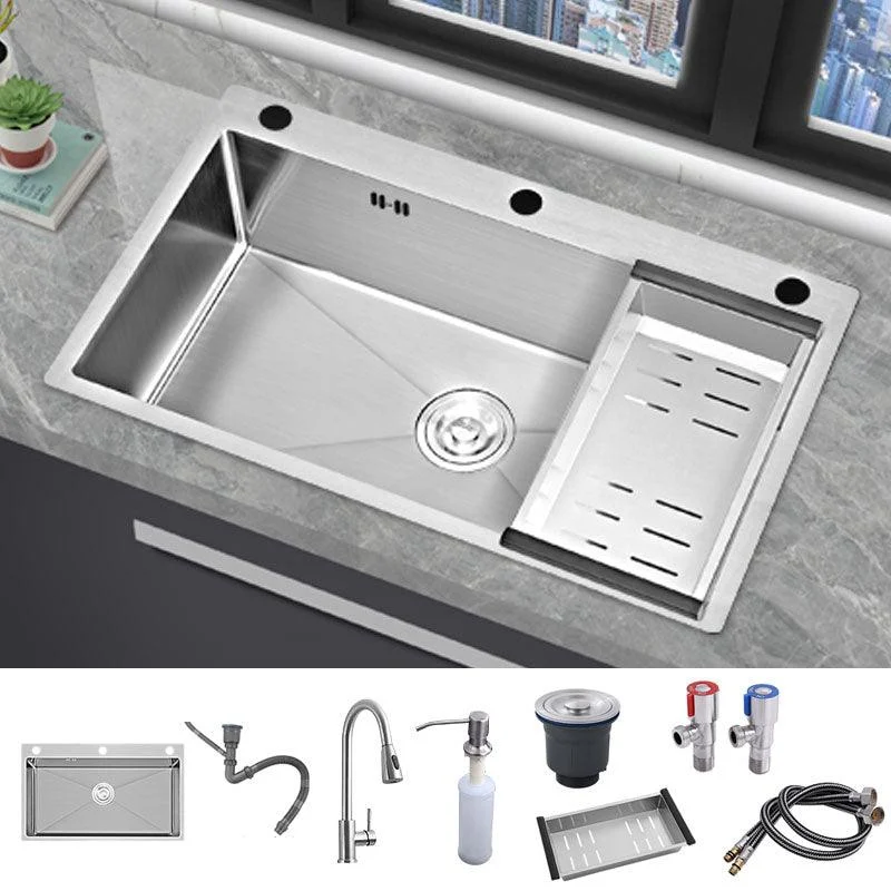 Modern Kitchen Sink Rectangular Water Purification Kitchen Sink -Bathlova