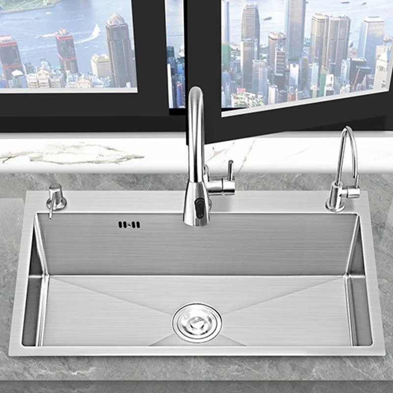 Modern Kitchen Sink Rectangular Water Purification Kitchen Sink -Bathlova