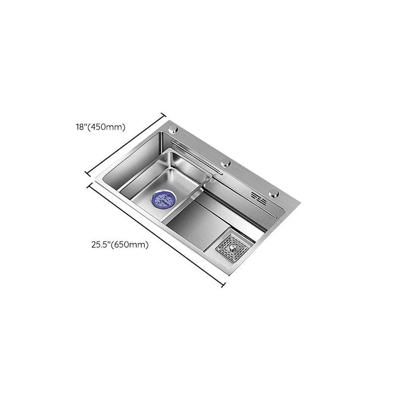 Modern Kitchen Sink Stainless Rectangular Pull-out Tap Kitchen Sink -Bathlova