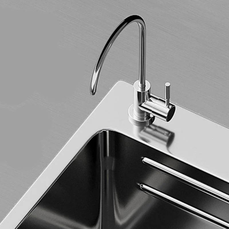 Modern Kitchen Sink Stainless Rectangular Pull-out Tap Kitchen Sink -Bathlova