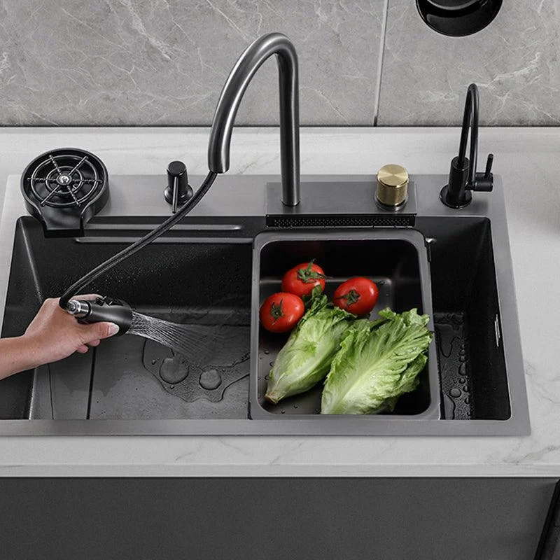 Modern Kitchen Sink Stainless Rectangular Tap Kitchen Sink -Bathlova