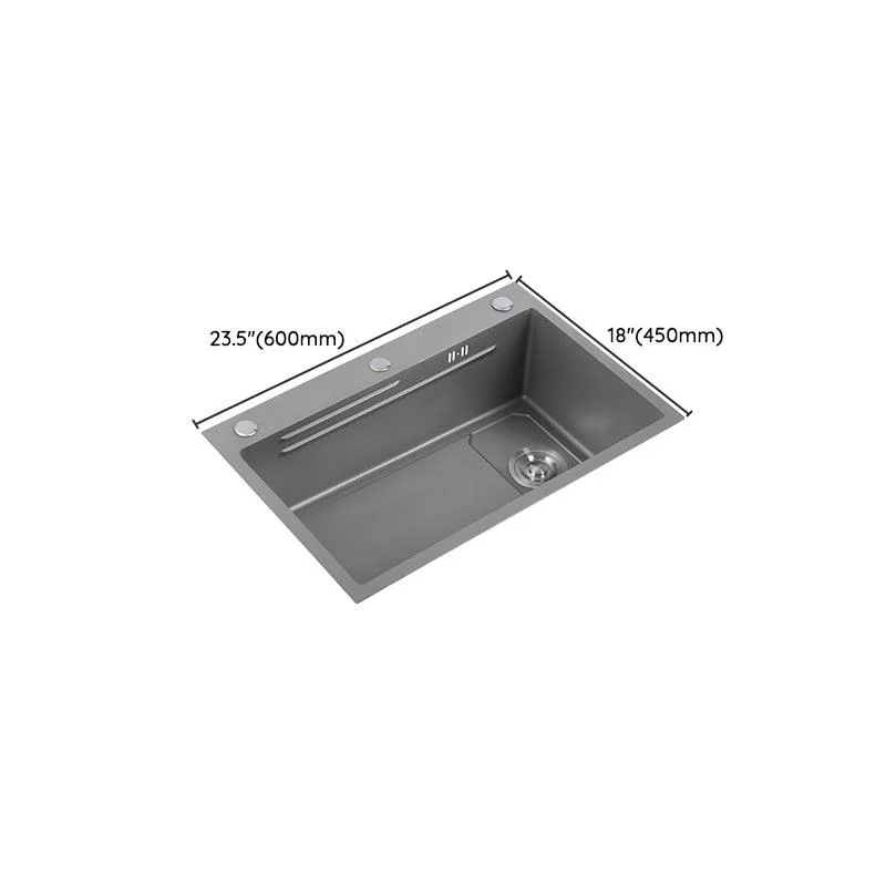 Modern Kitchen Sink Stainless Rectangular Tap Kitchen Sink -Bathlova