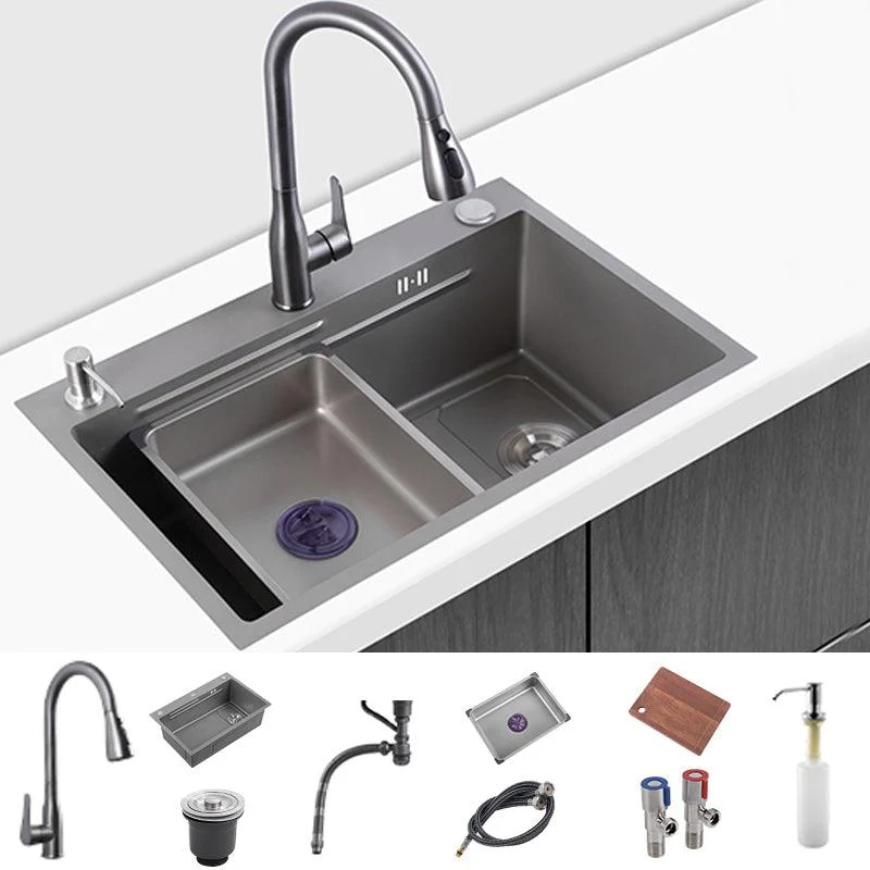 Modern Kitchen Sink Stainless Rectangular Tap Kitchen Sink -Bathlova