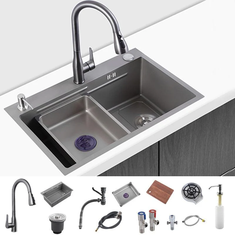 Modern Kitchen Sink Stainless Rectangular Tap Kitchen Sink -Bathlova