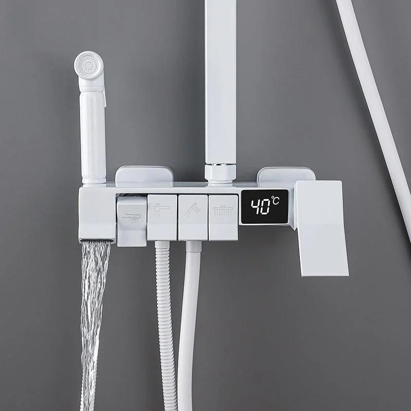 Modern Pressure Balanced Diverter Valve Shower Tap Adjustable Shower System -Bathlova