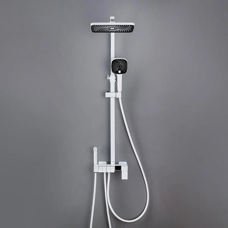 Modern Pressure Balanced Diverter Valve Shower Tap Adjustable Shower System -Bathlova