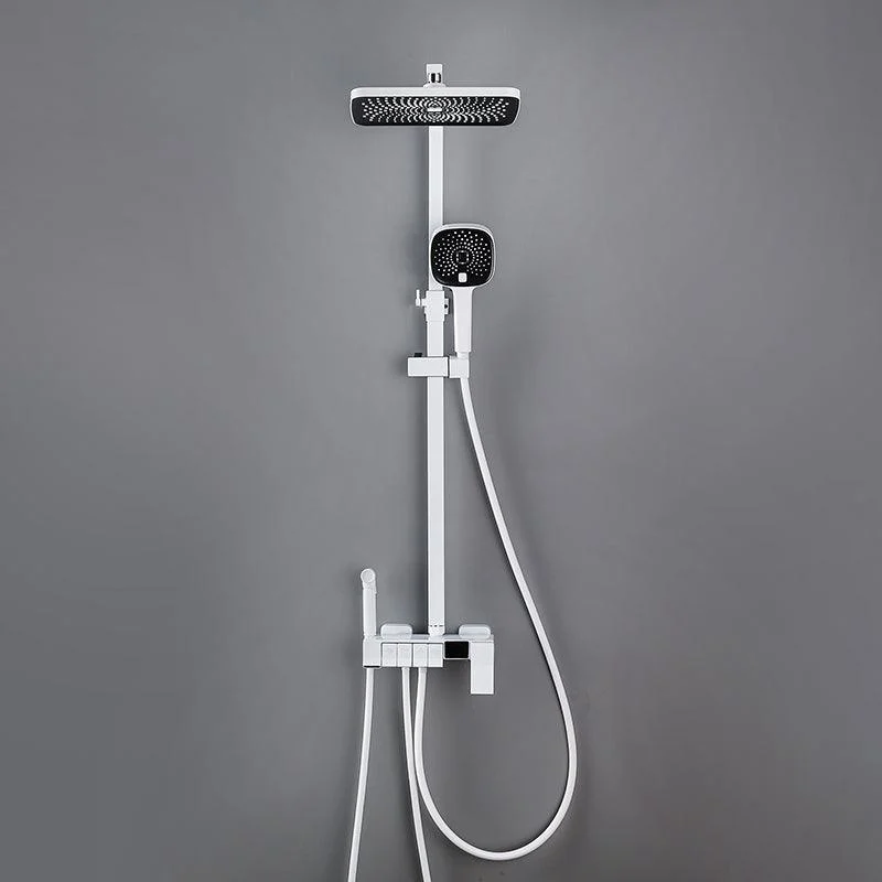 Modern Pressure Balanced Diverter Valve Shower Tap Adjustable Shower System -Bathlova