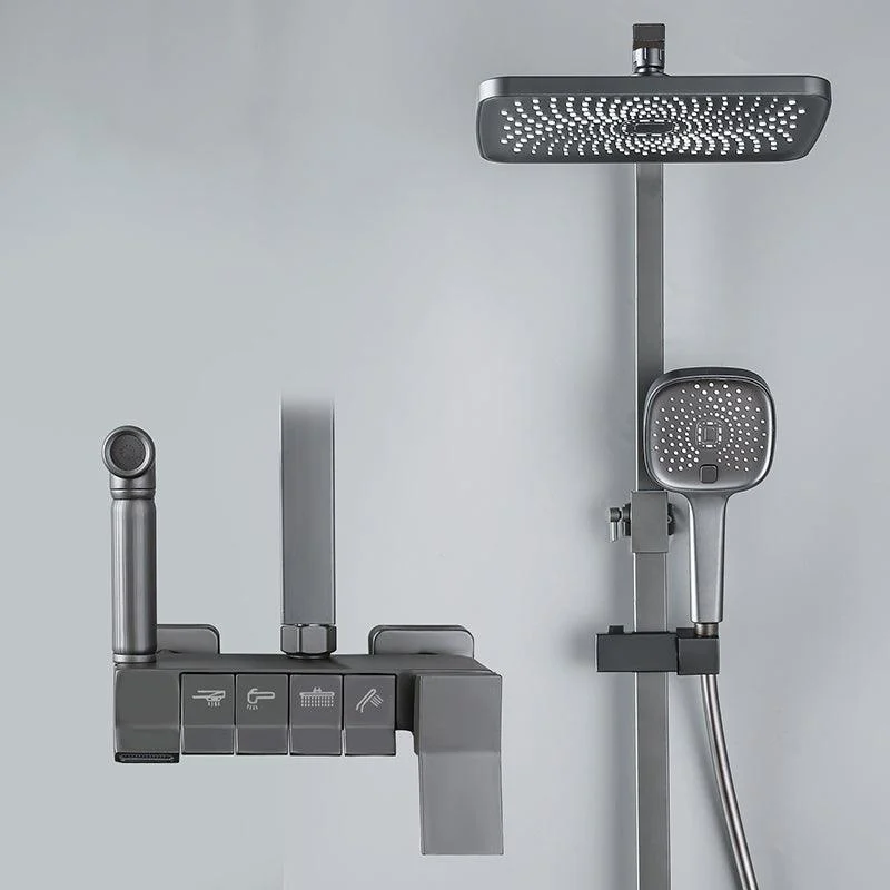 Modern Pressure Balanced Diverter Valve Shower Tap Adjustable Shower System -Bathlova