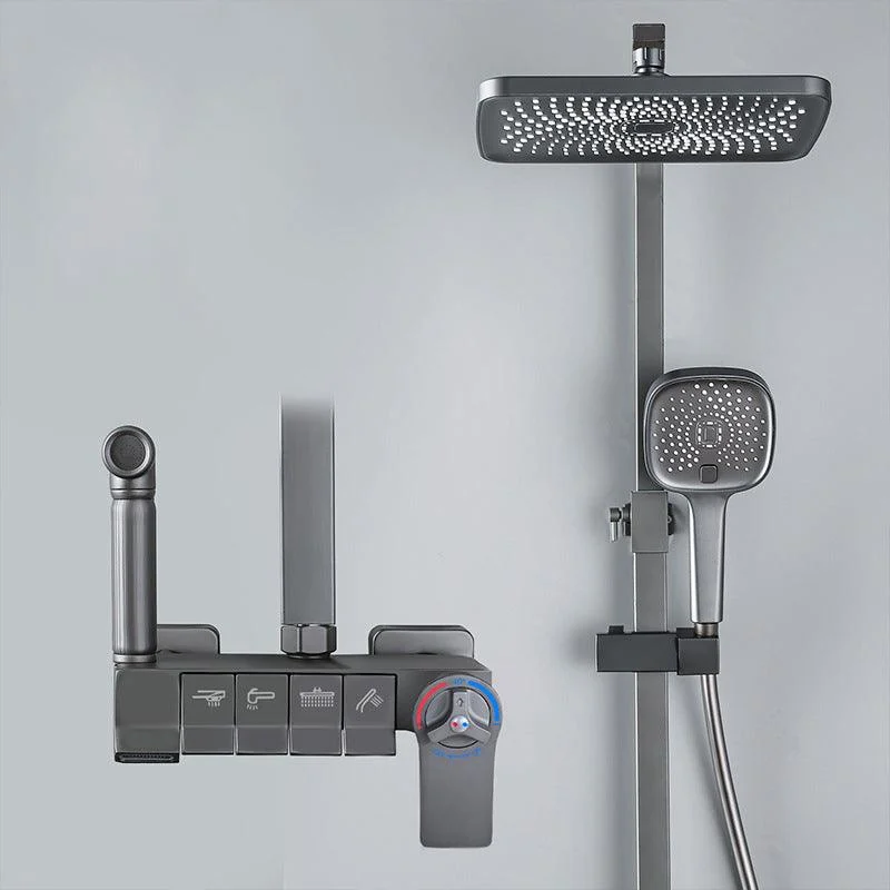 Modern Pressure Balanced Diverter Valve Shower Tap Adjustable Shower System -Bathlova