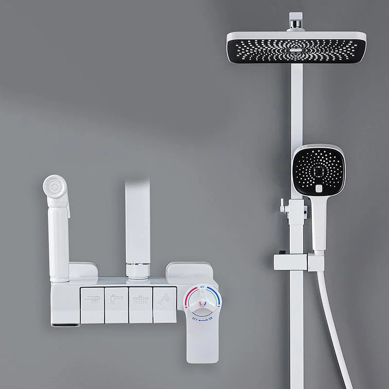 Modern Pressure Balanced Diverter Valve Shower Tap Adjustable Shower System -Bathlova