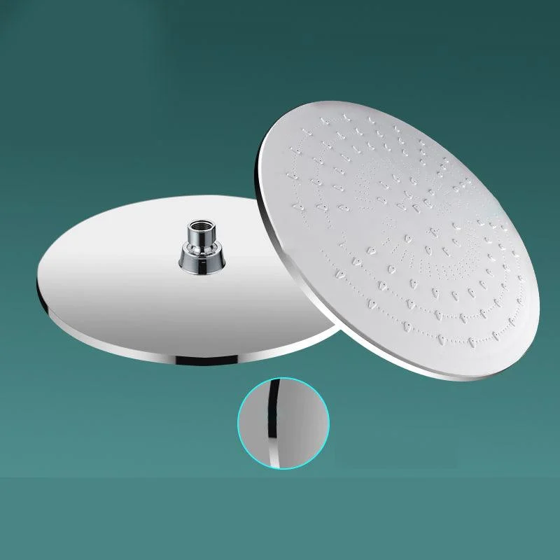 Modern Rectangle Shower Head Combo Standard Spray Pattern with Handheld Shower Head -Bathlova