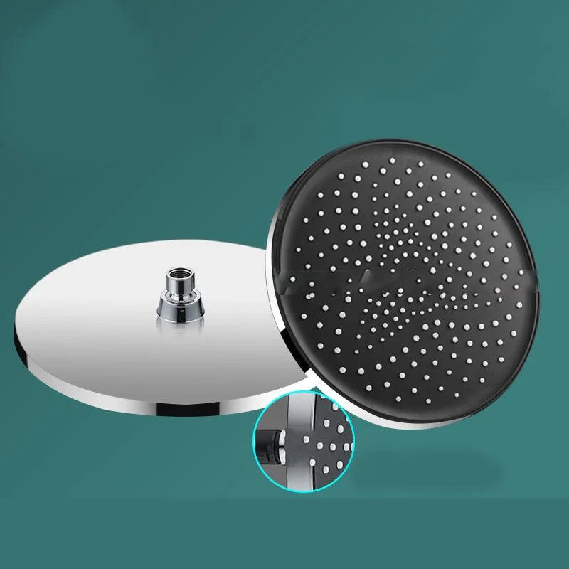 Modern Rectangle Shower Head Combo Standard Spray Pattern with Handheld Shower Head -Bathlova