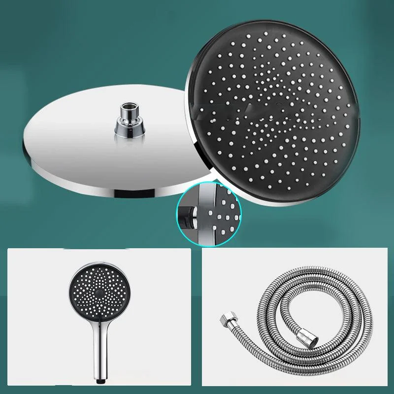 Modern Rectangle Shower Head Combo Standard Spray Pattern with Handheld Shower Head -Bathlova