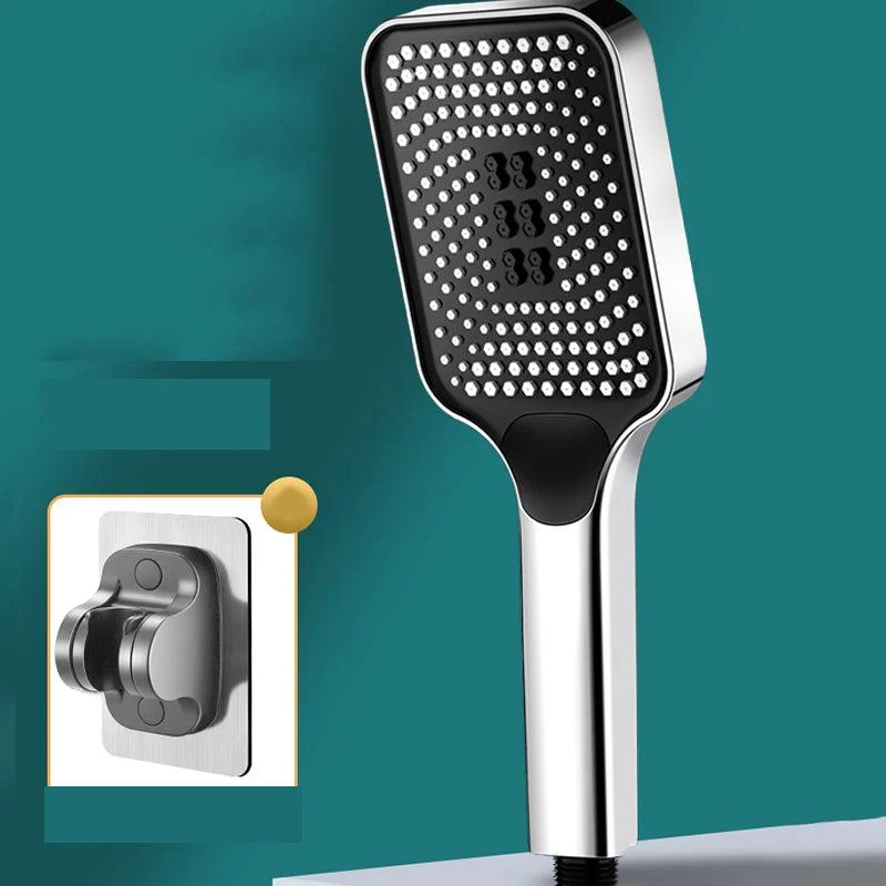 Modern Rectangular Hand Shower Self-Cleaning Wall-Mount Hand Shower -Bathlova