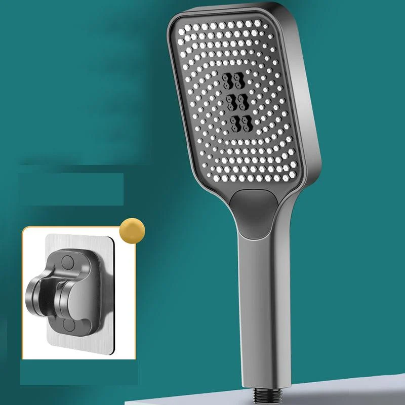 Modern Rectangular Hand Shower Self-Cleaning Wall-Mount Hand Shower -Bathlova