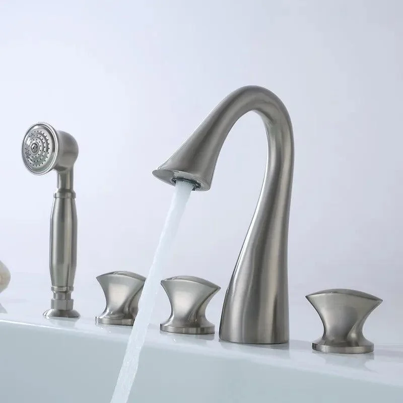 Modern Roman Tub Bathroom Tap with Handshower -Bathlova