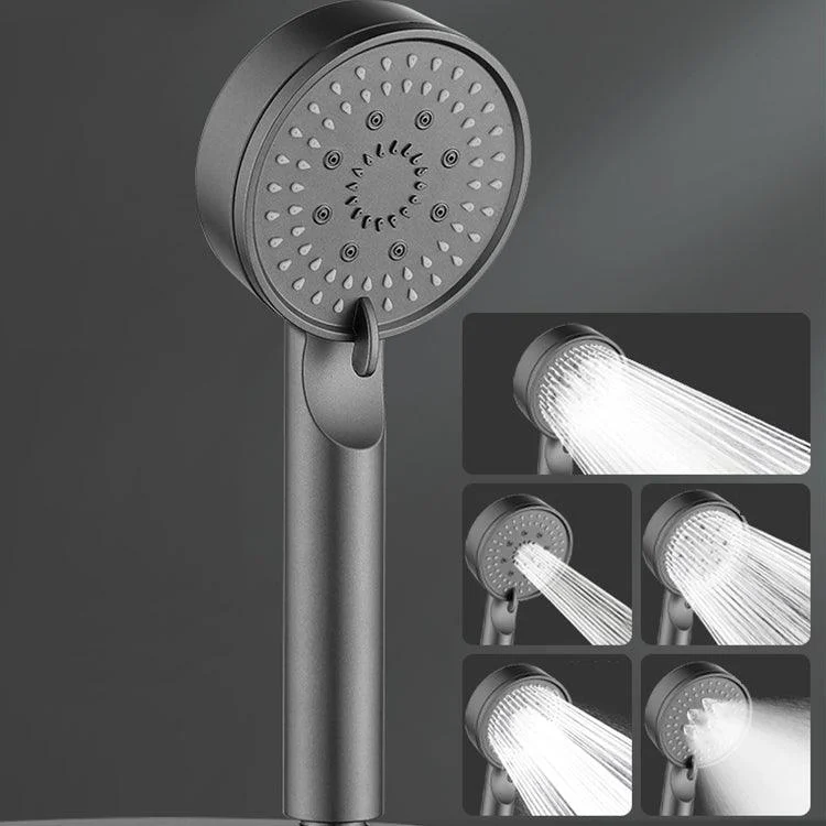 Modern Round Hand Shower Medium Flow 5 Sprays Wall-Mount Hand Shower -Bathlova