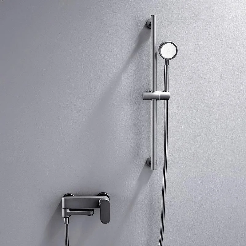 Modern Round Shower Combo Wall Mounted Included Hand Shower and Tap -Bathlova