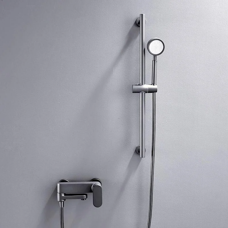 Modern Round Shower Combo Wall Mounted Included Hand Shower and Tap -Bathlova