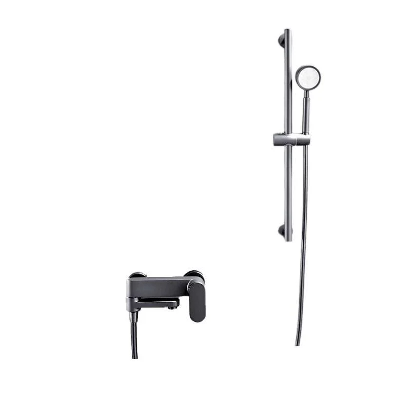 Modern Round Shower Combo Wall Mounted Included Hand Shower and Tap -Bathlova