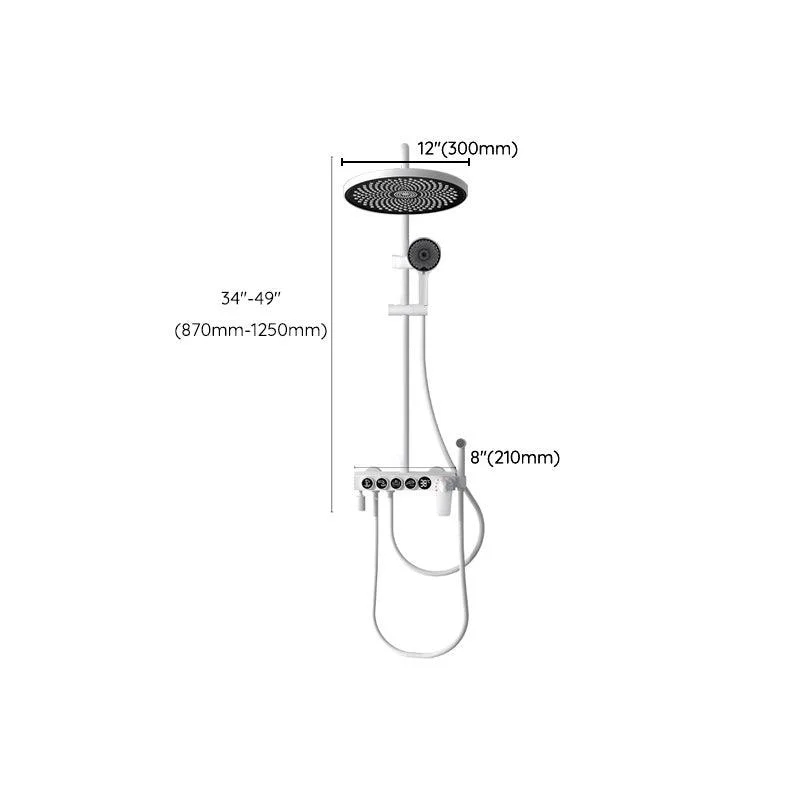 Modern Shower Combo Brass Handheld Shower Head Wall Mounted Shower Set -Bathlova