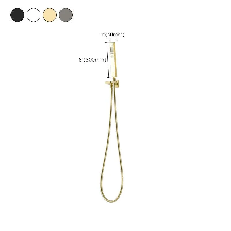 Modern Shower Combo Brass Slide Bar Included Ceiling Mounted Shower System -Bathlova