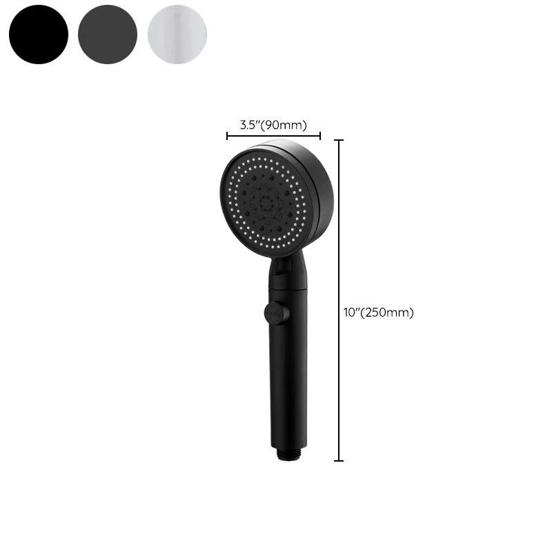 Modern Shower Head Adjustable Spray Pattern Round Plastic Handheld Shower Head -Bathlova