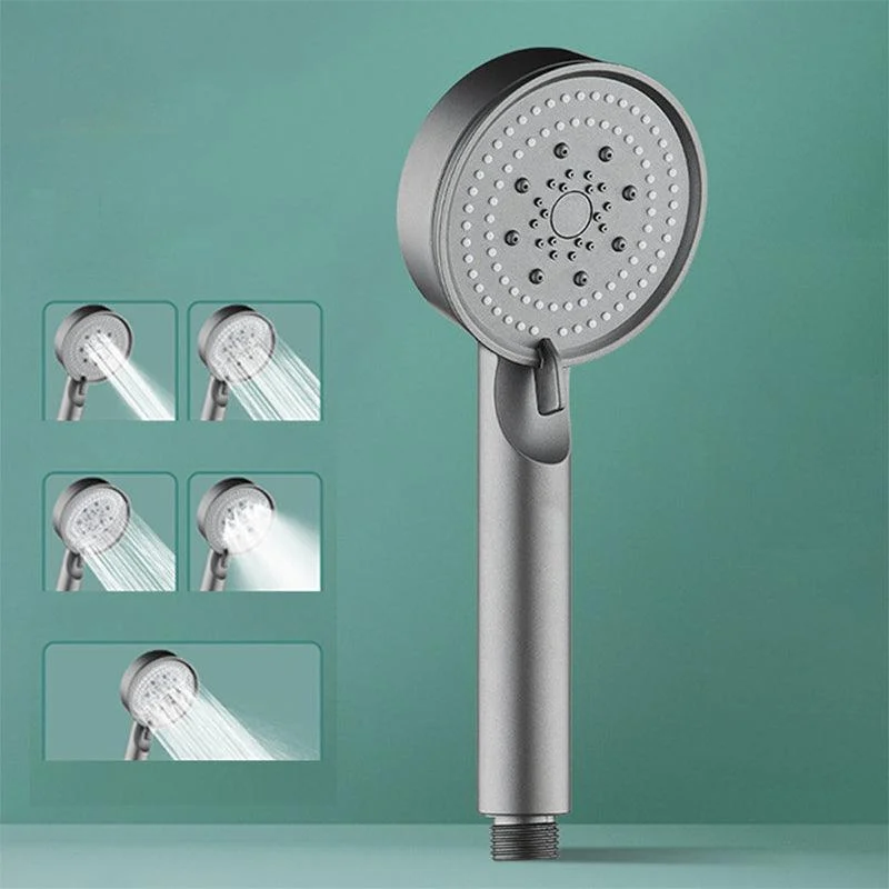 Modern Shower Head Adjustable Spray Pattern Round Plastic Handheld Shower Head -Bathlova