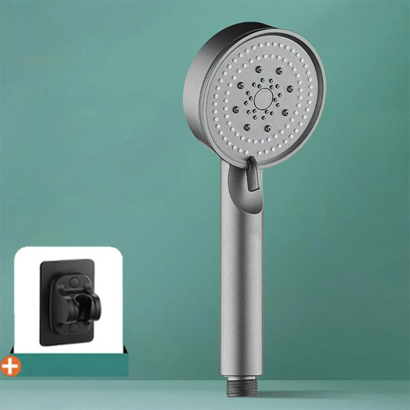 Modern Shower Head Adjustable Spray Pattern Round Plastic Handheld Shower Head -Bathlova