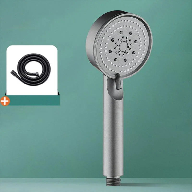 Modern Shower Head Adjustable Spray Pattern Round Plastic Handheld Shower Head -Bathlova