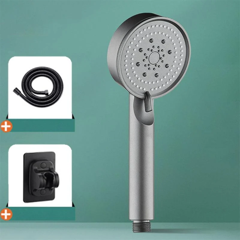 Modern Shower Head Adjustable Spray Pattern Round Plastic Handheld Shower Head -Bathlova