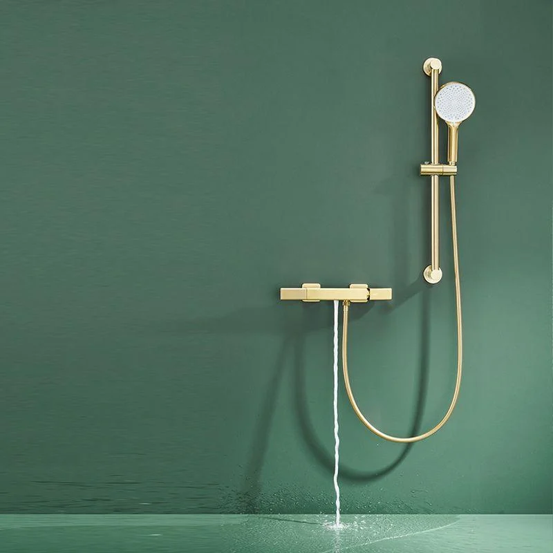 Modern Shower Head Combo Brass Adjustable Shower Head Wall Mounted Shower Tap -Bathlova