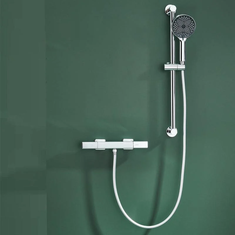 Modern Shower Head Combo Brass Adjustable Shower Head Wall Mounted Shower Tap -Bathlova