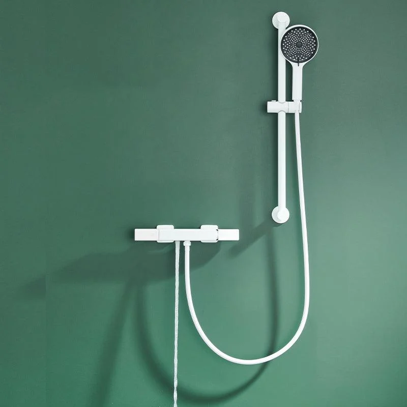 Modern Shower Head Combo Brass Adjustable Shower Head Wall Mounted Shower Tap -Bathlova