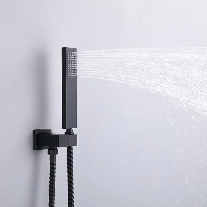 Modern Shower Head Combo Brass Wall Mounted Adjustable Water Flow Shower Trim -Bathlova