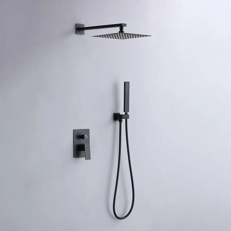 Modern Shower Head Combo Brass Wall Mounted Adjustable Water Flow Shower Trim -Bathlova