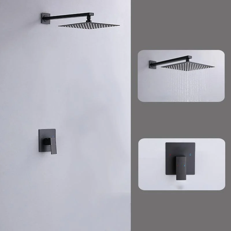 Modern Shower Head Combo Brass Wall Mounted Adjustable Water Flow Shower Trim -Bathlova