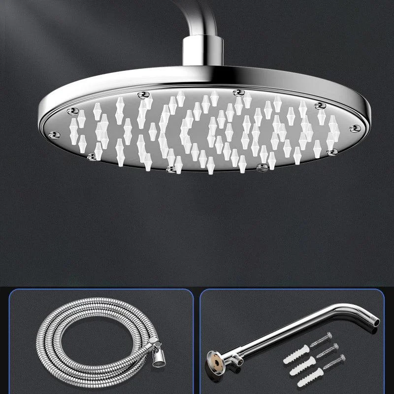 Modern Shower Head Combo Dual Shower Head Polished Stainless Steel Wall-Mount Shower Head -Bathlova