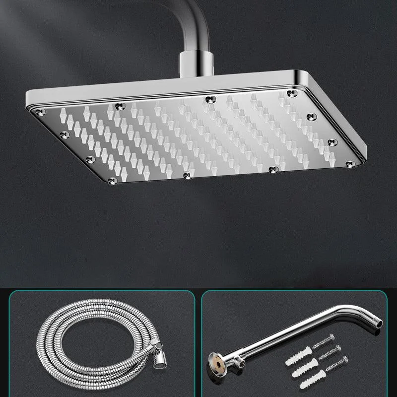 Modern Shower Head Combo Dual Shower Head Polished Stainless Steel Wall-Mount Shower Head -Bathlova