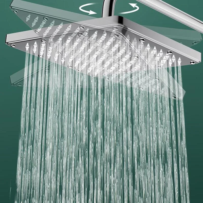 Modern Shower Head Combo Dual Shower Head Polished Stainless Steel Wall-Mount Shower Head -Bathlova