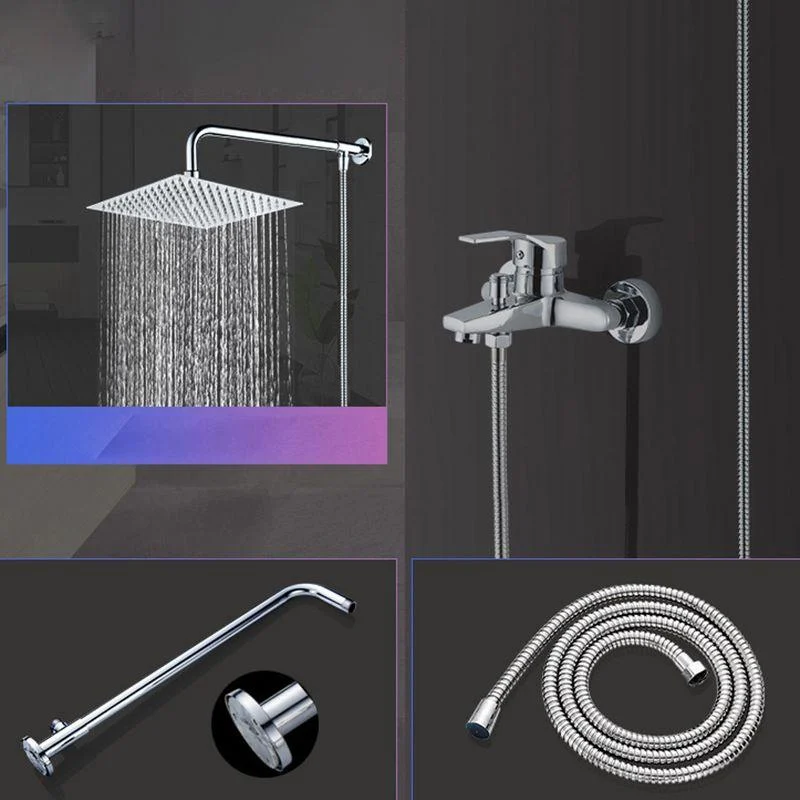 Modern Shower Head Combo Dual Shower Head Stainless Steel Wall-Mount Shower Head -Bathlova