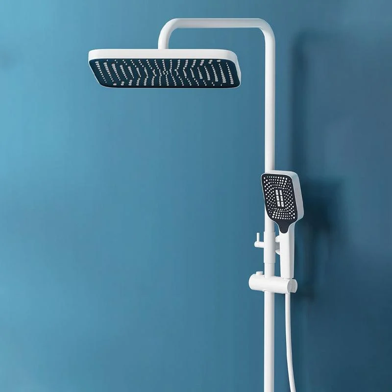 Modern Shower Head Combo Stainless Steel Slide Bar Included Wall Mounted Shower System -Bathlova