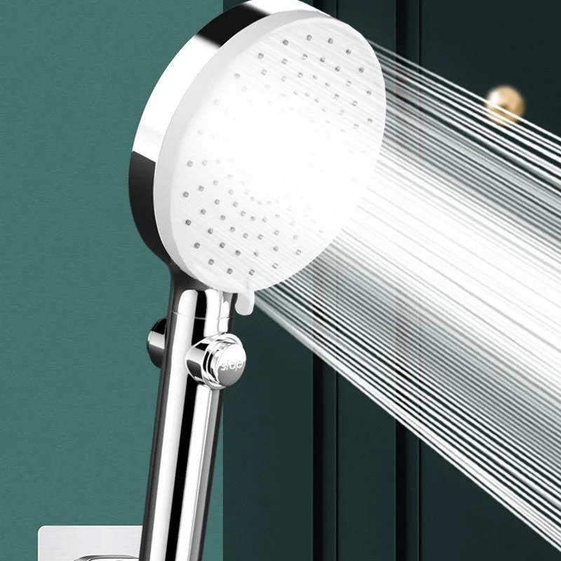 Modern Shower Head Handheld Plastic Round Self-cleaning Shower Head -Bathlova