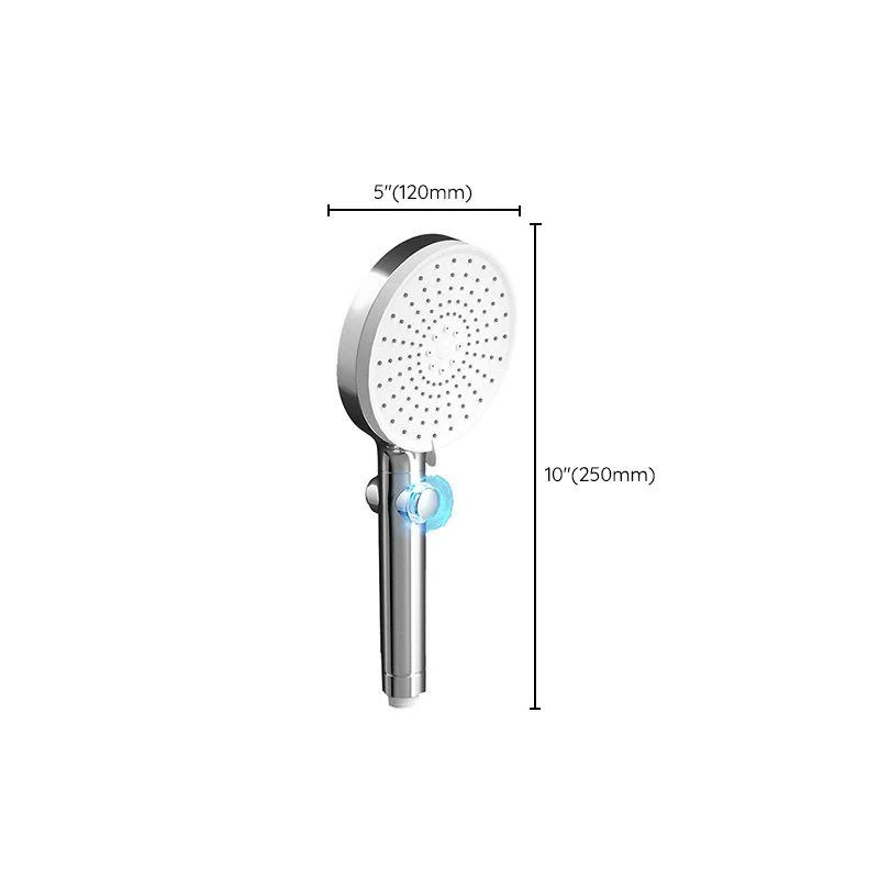 Modern Shower Head Handheld Plastic Round Self-cleaning Shower Head -Bathlova