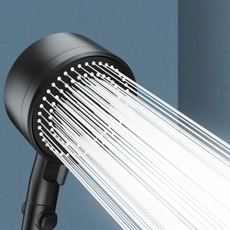 Modern Shower Head Handheld Round Plastic Self-cleaning Shower Head -Bathlova