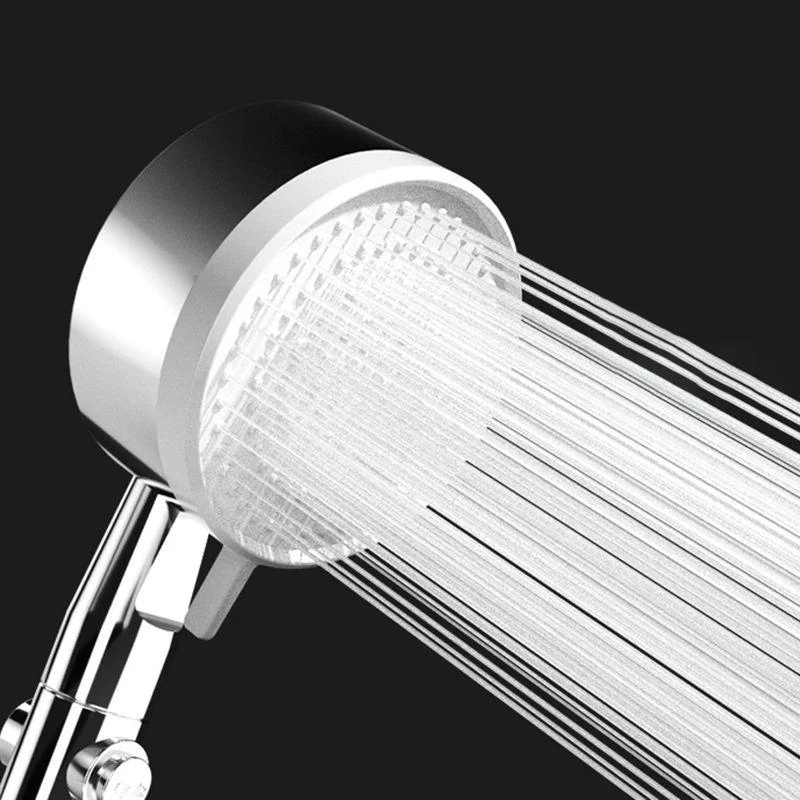 Modern Shower Head Handheld Round Plastic Self-cleaning Shower Head -Bathlova