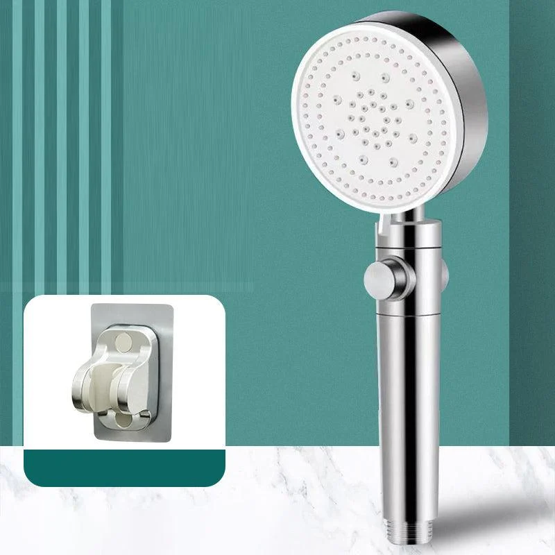 Modern Shower Head Handheld Round Plastic Self-cleaning Shower Head -Bathlova